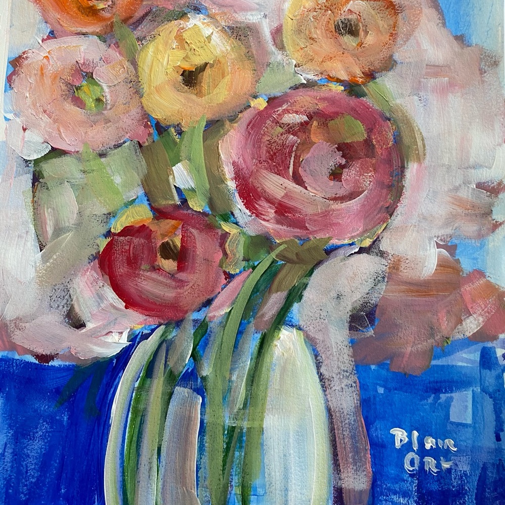 Art Flowers Original Art By Blairart - Picture 2 of 2